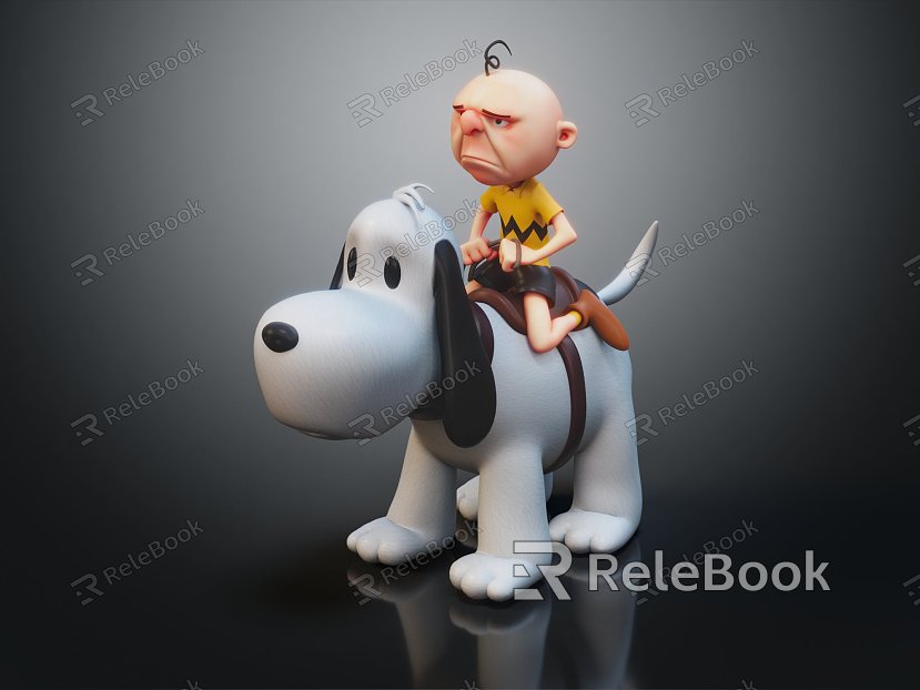 Modern game character cartoon dog Snoopy model