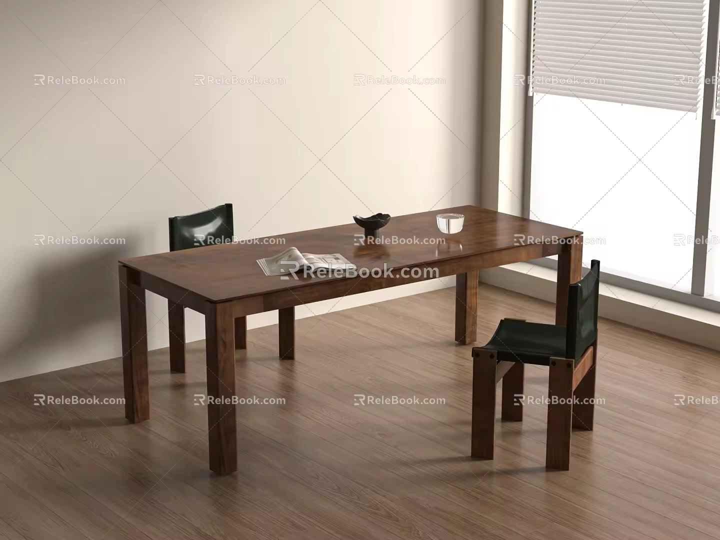 The medieval dining table The medieval dining table 3d model