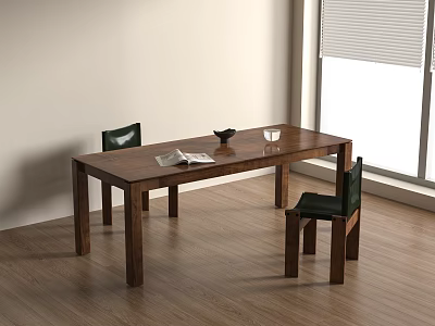 The medieval dining table The medieval dining table 3d model