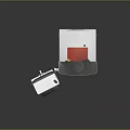 ShapeGrabber 3D Scanning Measurement System With White Red Design And Computer Monitor Workbench