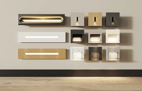 Stair induction lamp 3d model