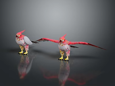 bird game animal cartoon animal realistic animal 3d model