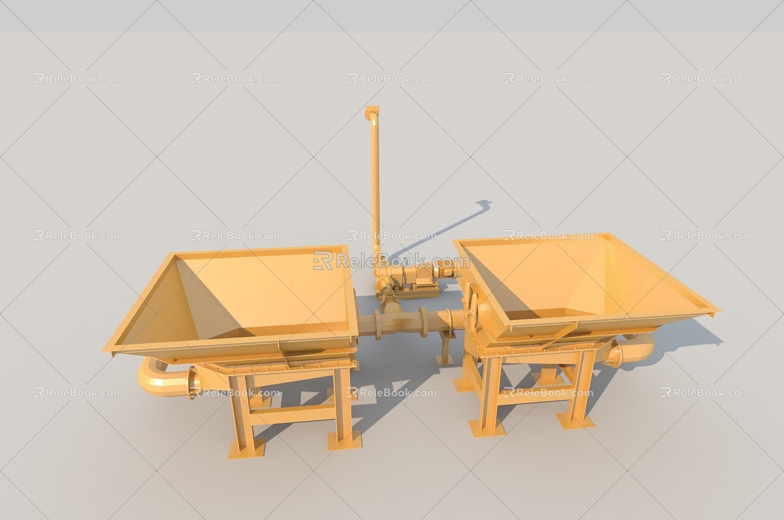 Factory Industrial Equipment Mechanized Production Electromechanical 3d model