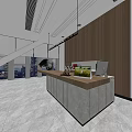 Modern Reception Area With Front Desk Sofa Plants Large Windows And Coffee Tables