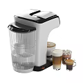 Sharp Automatic Coffee Machine With Colorful Capsules Latte Art And Marshmallow Drinks