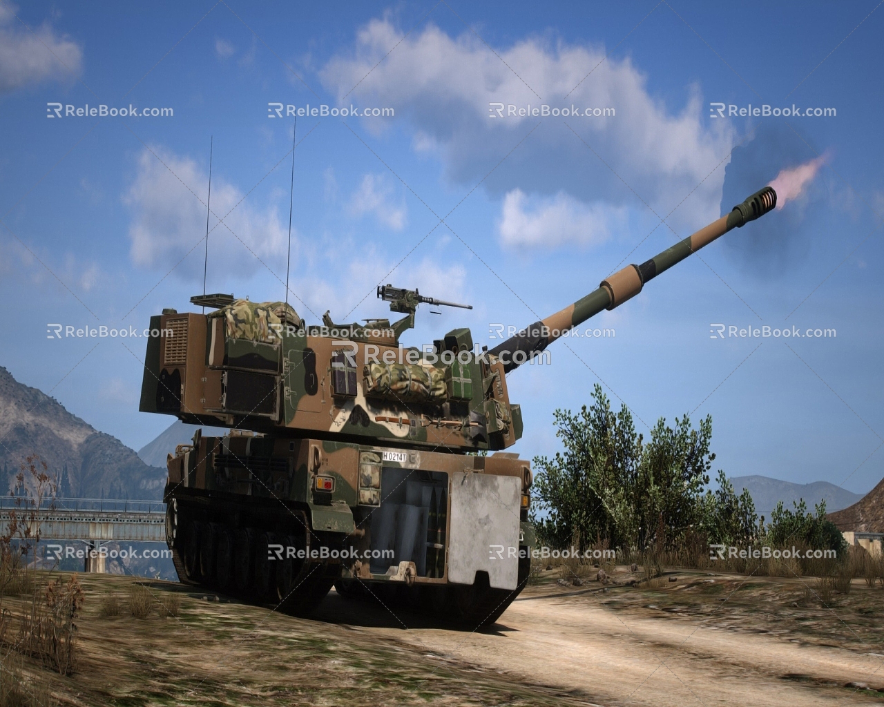 K9 Thunder Self-Propelled Howitzer 3d model