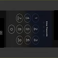 Modern Smart Home Security Electronic Control Panel With Digital Keypad And Display Screen 3d model