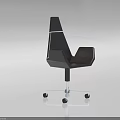 Modern Black Office Chair With Swivel Base Ergonomic Design And Sleek Look