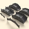 Different Landscape Bridge Designs Featuring Arched Structures Stone Steps And Railings