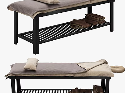 Massage bed 3d model