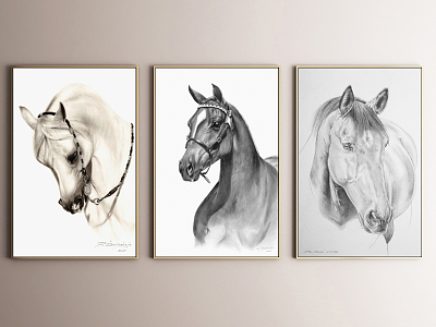 Modern Animal Painting Decorative Painting 3d model