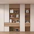 Stylish Modern Wooden Bookcase With Multiple Shelves Holding Books And Decorative Items