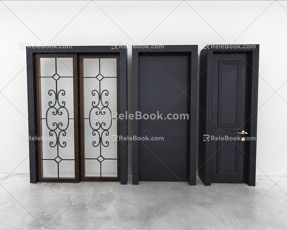 Door combination 3d model