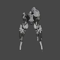 Armored Mechanical Robot Character Design For Game And Movie Scenes
