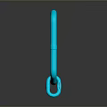 Turquoise TITAN Loop Carabiner With Strong Structure And Versatile Design For Outdoor Gear