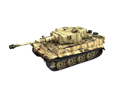 Tiger Heavy Tank H1 Tiger Tank Military Vehicle Armored Vehicle Tank 3d model