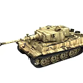 Tiger Heavy Tank H1 Tiger Tank Military Vehicle Armored Vehicle Tank 3d model