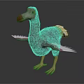 Flying Animal Gray Bird Figure Standing With White Wing Edges Pink Beak And Yellow Legs
