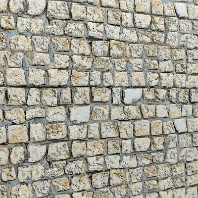 Natural Stone Tiles Creating Textured Look For Wall And Floor 3d model