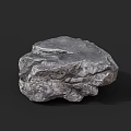 Natural Rock Formation With Weathered Rough Surface Texture In Outdoor Scene 3d model