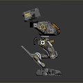 Mech Warrior Mech Soldier Machine Battlearm Mechanical Battlearm Machine Fighter Robot 3d model