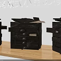 Vintage European Style Entryway And Side Cabinets With Classic Antique Design For Home Decor