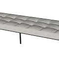 Modern bed end stool 3d model