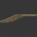 Simple Wooden Bamboo Bridge Model With Logs And Planks Structure Design