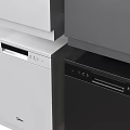 Stainless Steel And Black Dishwashers For Modern Kitchen Appliance Collection