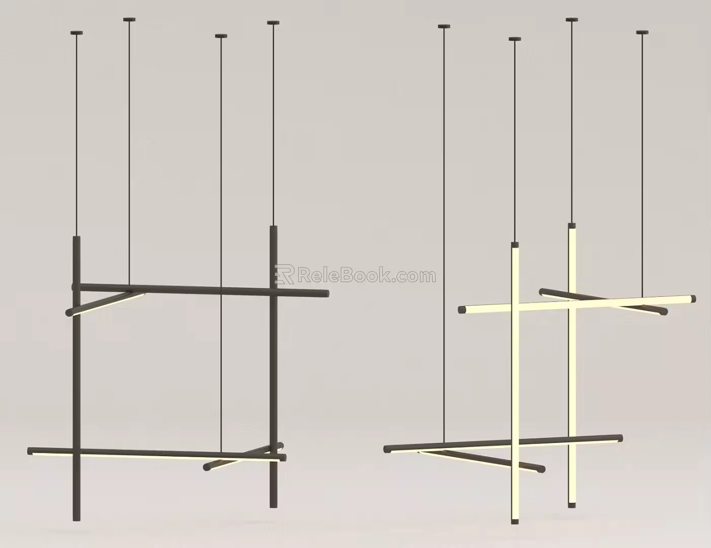 Strip chandelier 3d model