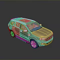 Tan Colored SUV with Sunroof and Modern Exterior Design Featuring Surface Reflection
