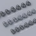 High Quality Grey Hardware Tools Components Neatly Arranged for Industrial Use