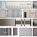Modern Entrance Gates With Various Stylish Slat Designs And Metal Finishes