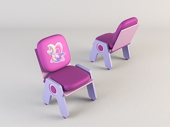 Modern Children's Chair Home Chair 3d model