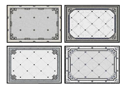 New Chinese Tile Stone Mosquet Tile 3d model