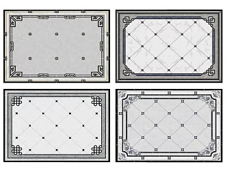 New Chinese Tile Stone Mosquet Tile 3d model