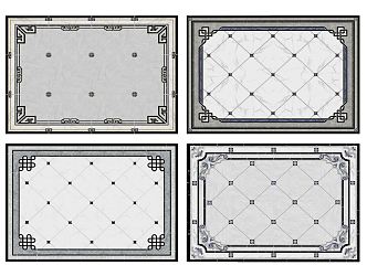 New Chinese Tile Stone Mosquet Tile 3d model