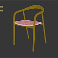 Modern Wooden Leisure Chair With Curved Armrests And Light Wood Tone Design