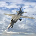 Fighter Jets And Military Helicopters Flying In Blue Sky Formation