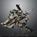 Futuristic Hyperion Spaceship With White Yellow Gray Color And Thrusters For Space Exploration