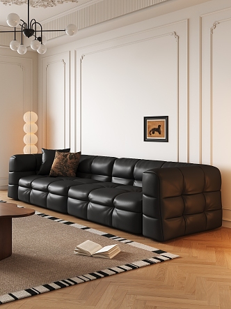 French Multiplayer Sofa 3d model