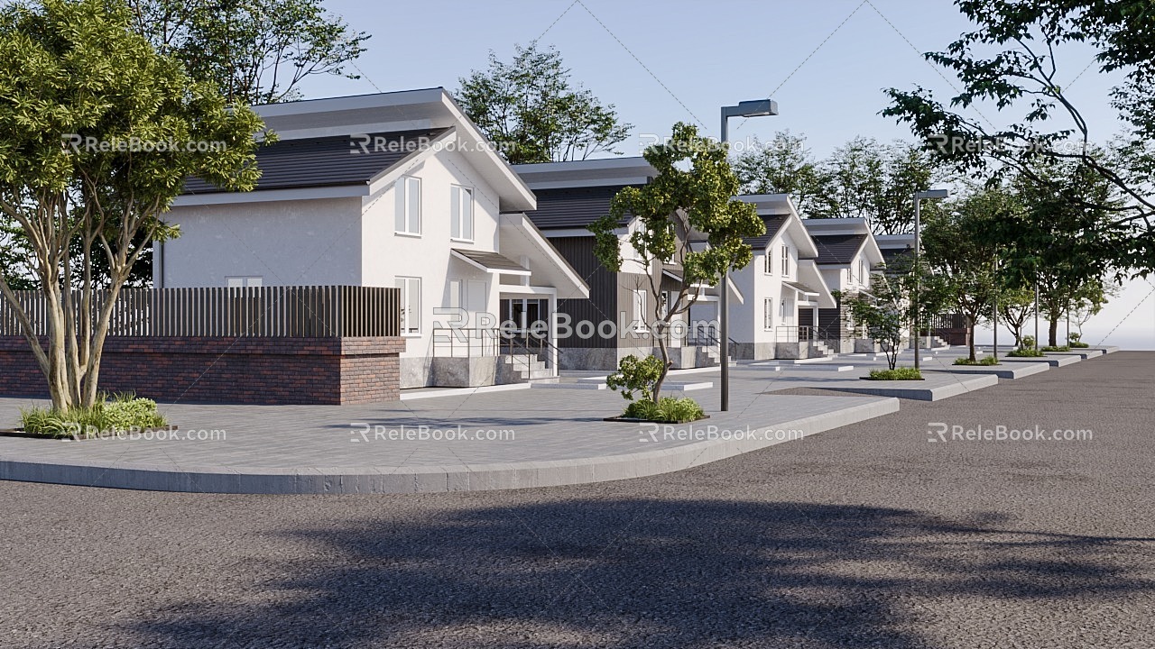 Modern Villa Townhouse 3d model