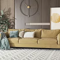 Nordic three-seat sofa 3d model