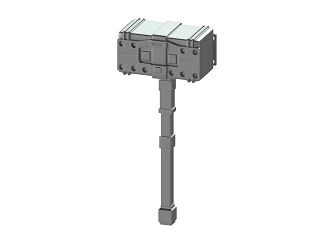 Modern Hammer 3d model