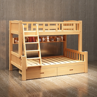 mother-child bed 3d model