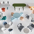 Children's Tables and Chairs Children's Furniture Children's Cartoon Tables and Chairs Handmade Tables and Chairs 3d model