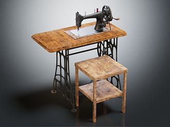 vintage sewing machine vintage sewing machine 3d model