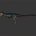 Realistic Dinosaur Character 3D Model With Open Mouth Sharp Teeth And Standing Pose