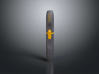 Modern Tactical Weapon With Gray Body Yellow Component And EOS Logo 3d model