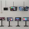 Modern song ordering machine song ordering screen KTV machine TV display screen advertising screen 3d model